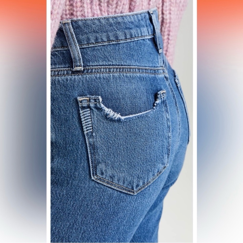 ✨ PAIGE ✨ Noella Mid Rise Straight Leg Sledge Destructed Jeans Size 29